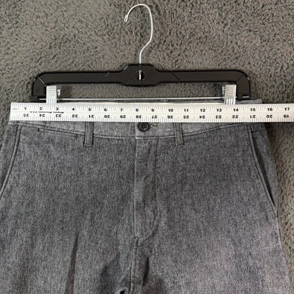 J Crew Pants Mens 30x32 Gray 484 Slim Fit Brushed Cotton Stretch Chino Preppy